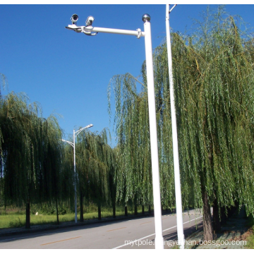 Hot dip galvanized cctv pole